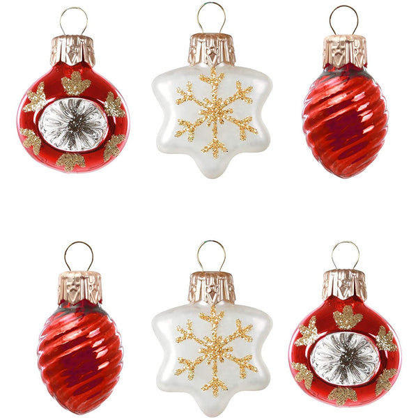 Hallmark Keepsake Christmas Ornaments 2020, Mini Decorative Baubles Glass Balls, Set of 6