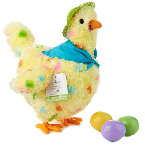 gemmy animated plush holiday egg laying chicken