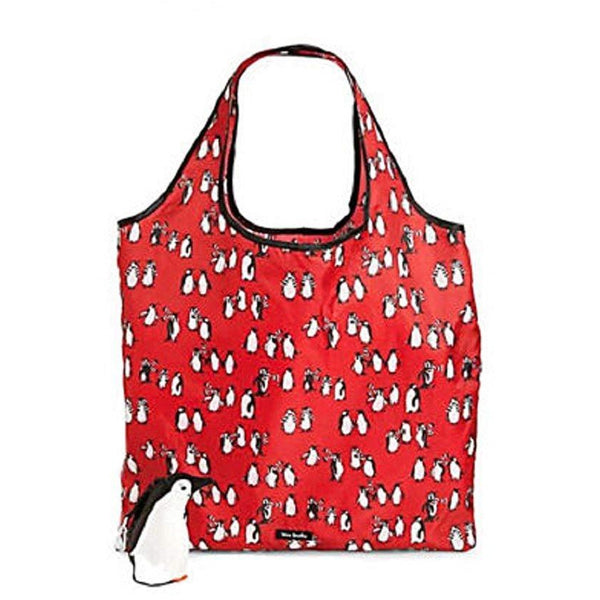 Vera Bradley Penguin Collapsible Tote in Playful Penguins Red