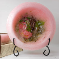 Habersham - Cherry Blossom Wax Pottery Bowl 7 Inch With Free Stand