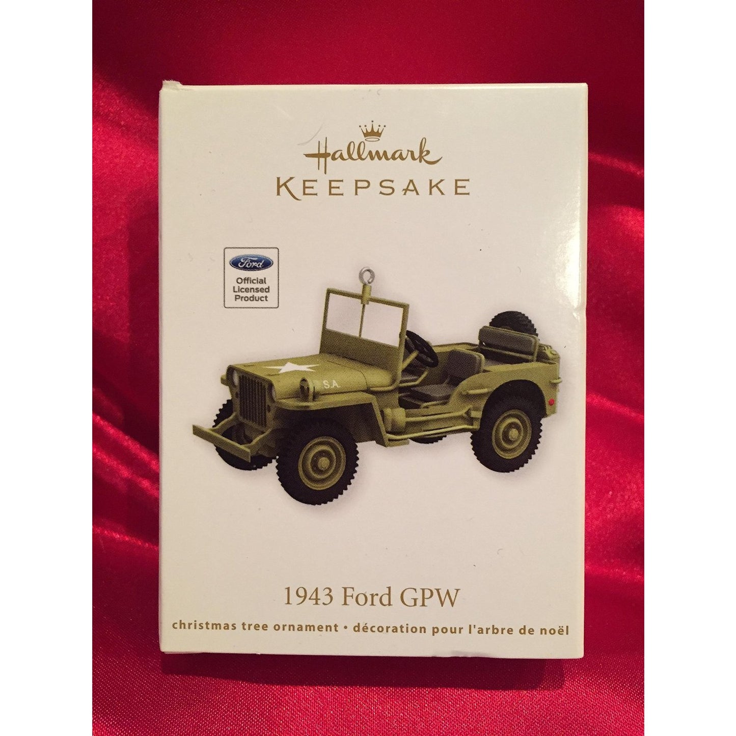 QXI2074 1943 Ford GPW Army Jeep 2012 Hallmark Keepsake Ornament