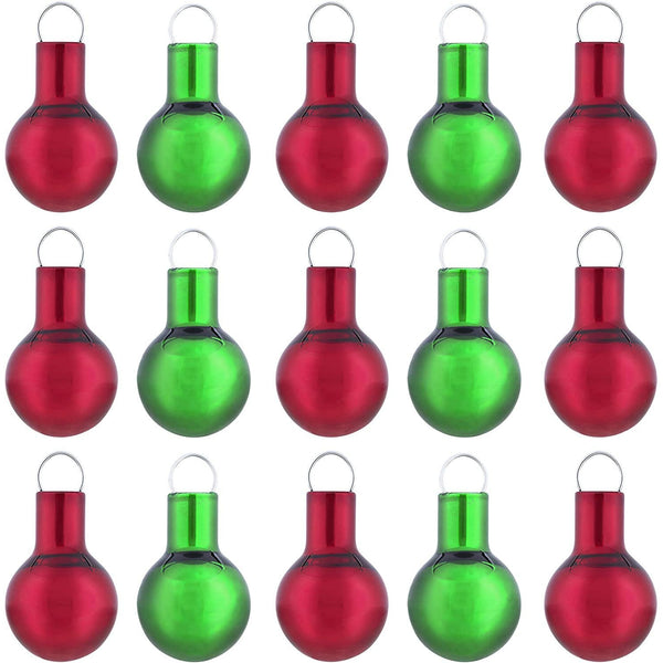 Hallmark Keepsake Christmas Ornaments 2020, Mini Red and Green Glass Balls, Set of 15