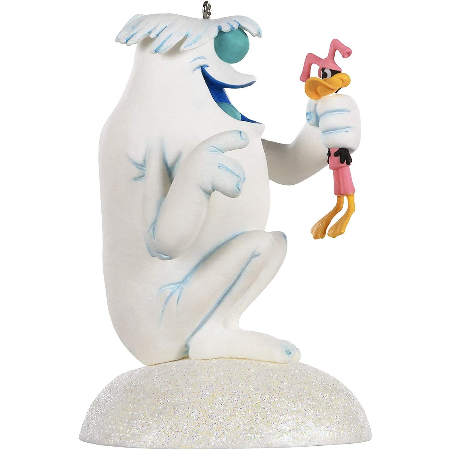 Hallmark Keepsake Christmas Ornament 2020, Looney Tunes Daffy Duck and Hugo The Abominable Snow Rabbit With Sound
