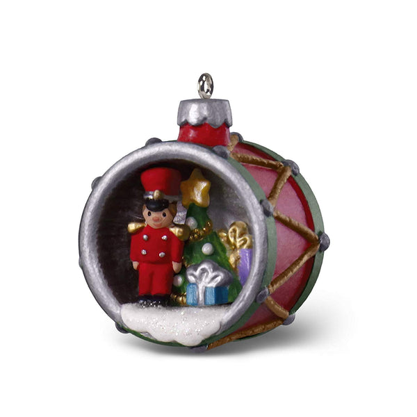 Hallmark Keepsake Mini Christmas Ornament 2018 Year Dated, Santa Hot Air Balloon Up and Away  Miniature, 1.31"