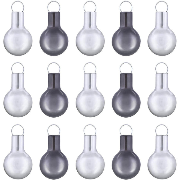 Hallmark Keepsake Christmas Ornaments 2020, Mini Silver Glass Balls, Set of 15