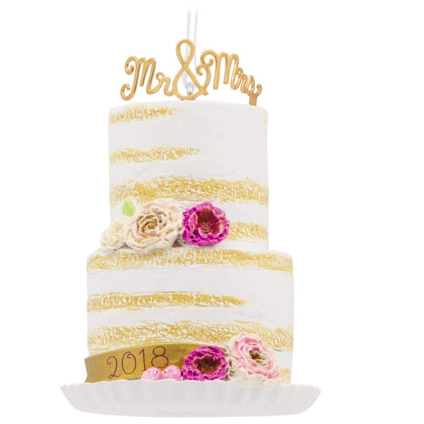 Hallmark Wedding Cake 2018 Ornament Milestones
