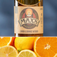 Max's Waxhouse 6oz Beer Bottle Candle | Lemon & Orange Witbier