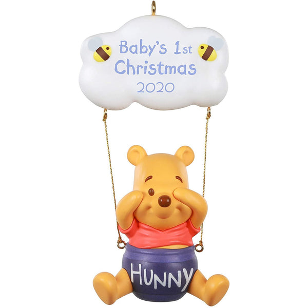 Hallmark Keepsake Ornament 2020 Year-Dated, Disney Winnie the Pooh Baby's First Christmas
