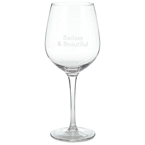 Badass and Beautiful Wine Glass, 20 oz.