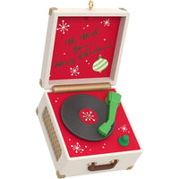 Hallmark Keepsake Christmas Ornament 2020, Mini Rockin' Little Record Player, Musical, 2.53"