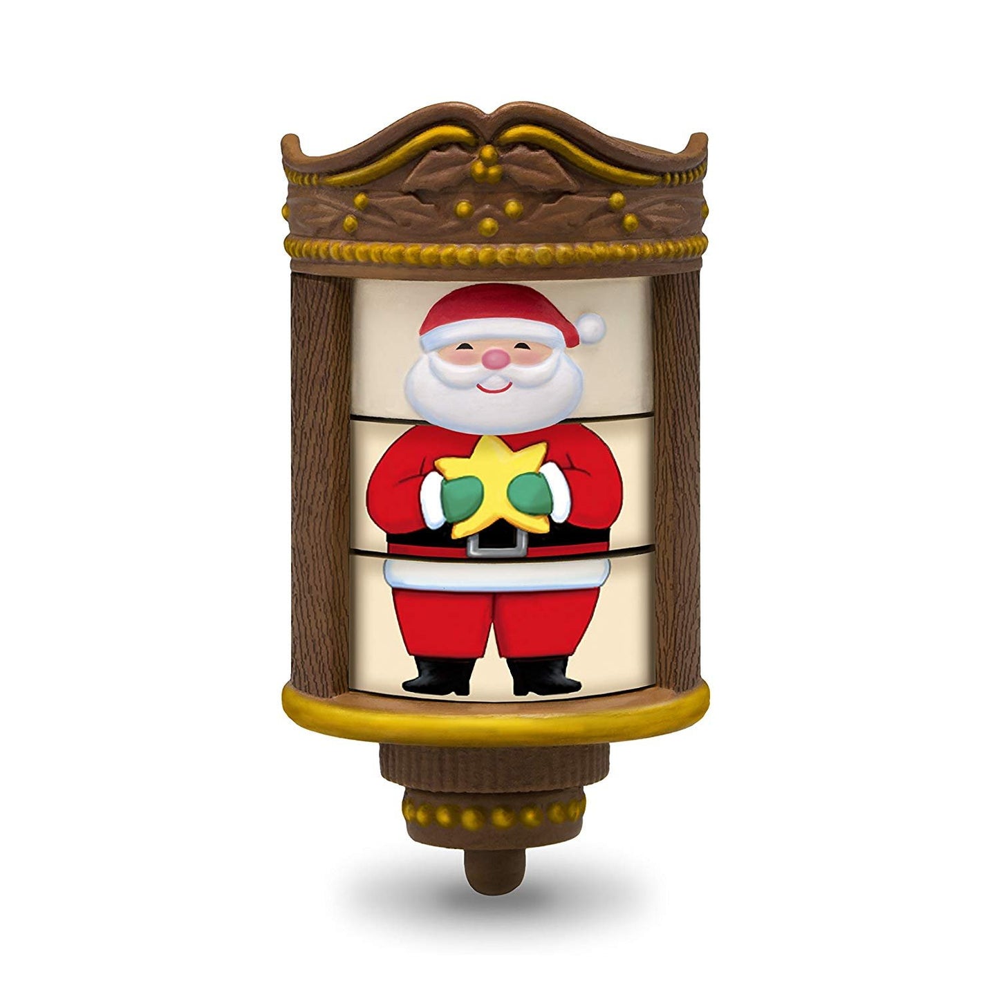 Hallmark Keepsake Mini Christmas Ornament 2018 Year Dated, Stylin' Santa Miniature with Motion, 1.87"