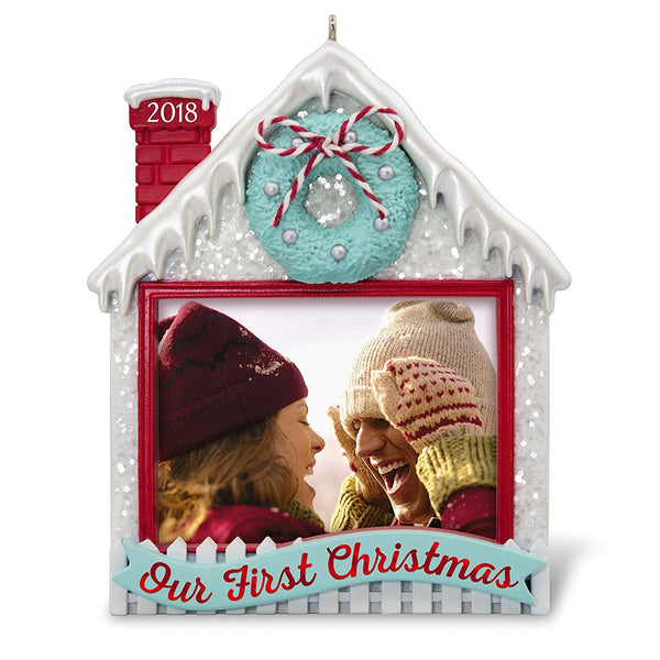 Hallmark Keepsake Christmas Ornament 2018 Year Dated, Our First Christmas Together Picture Frame, Photo Frame, Personalized