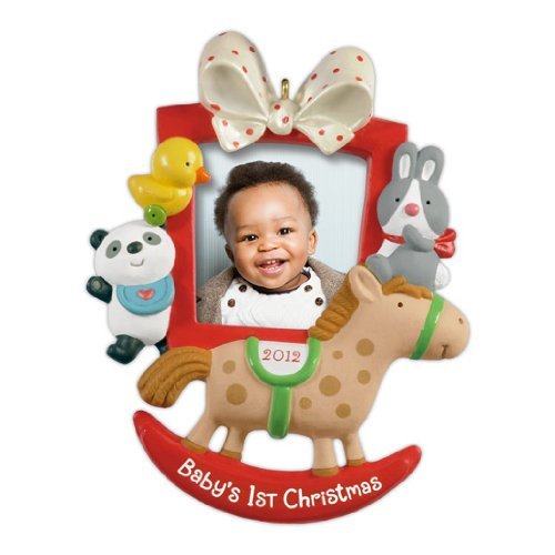 Hallmark 2012 Keepsake Ornaments QXG4604 Baby's First Christmas Photo Frame