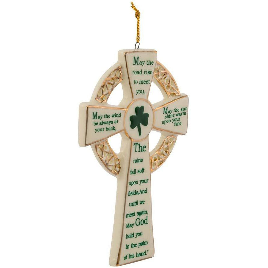 Kurt Adler 5.12-Inch Porcelain Irish Cross Ornament (YAMJ4102)