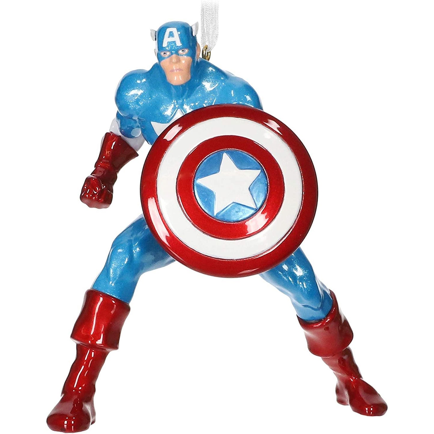 Hallmark Keepsake Christmas Ornament 2020, Marvel Captain America, Metal