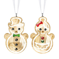 Swarovski Crystal Gingerbread Couple Ornament