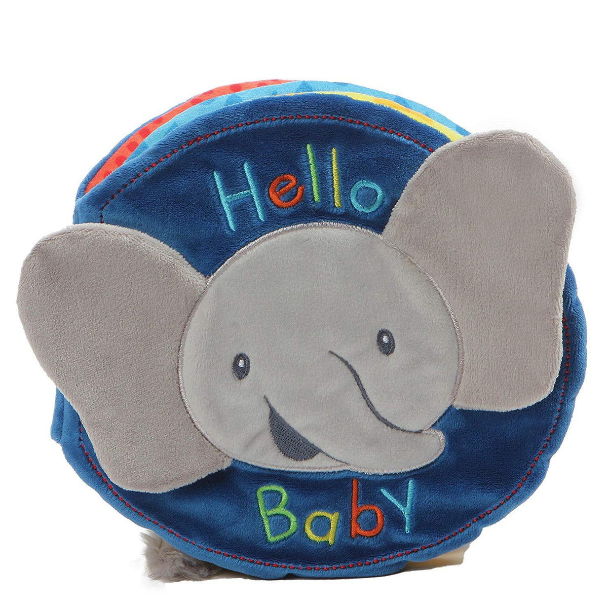 Baby GUND Flora Bunny Soft Plush Activity Book 8", Multicolor