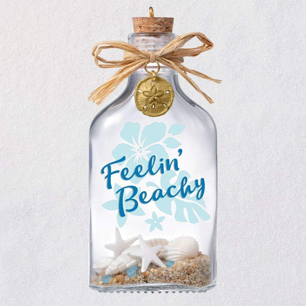 HMK 2019 Feelin' Beachy Beach in a Bottle Glass Ornament