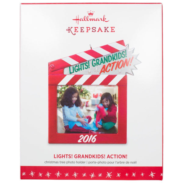 Hallmark 2016 Grandkids Clapboard Photo Holder Ornament