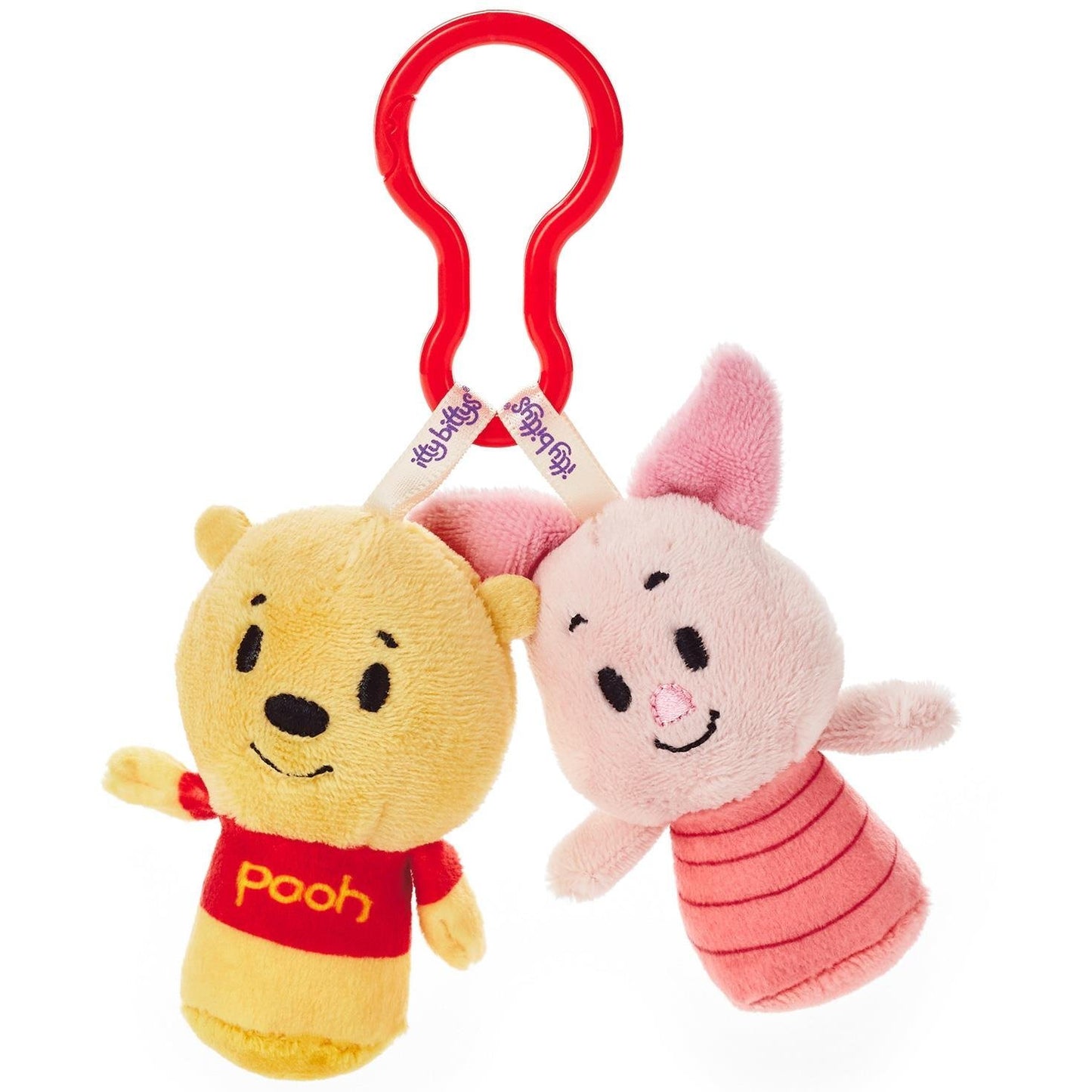 Itty Bitty Disney Winnie the Pooh and Piglet Clippys Stuffed Animals