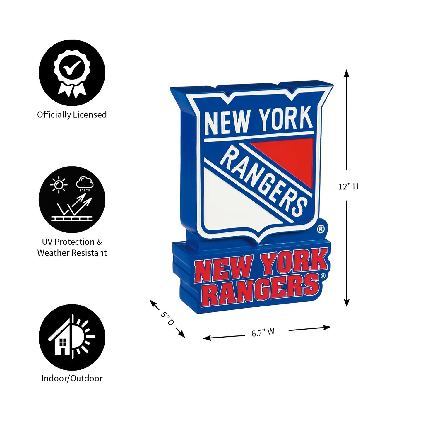 New York Rangers, Mascot Statue, 12"