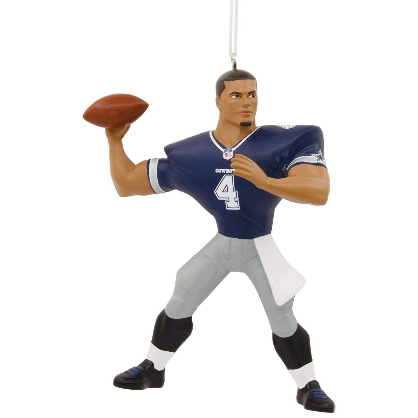 NFL Dak Prescott Dallas Cowboys Figural Ornament