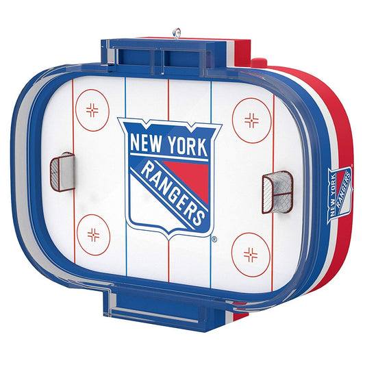 NHL New York Rangers Hockey Rink with Sound, 2019 Keepsake Ornament