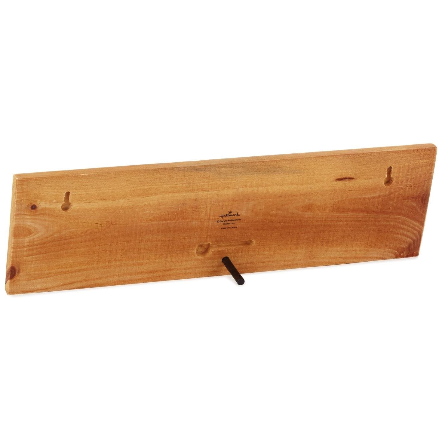 Peanuts Good Friend Rustic Wood Wall Art