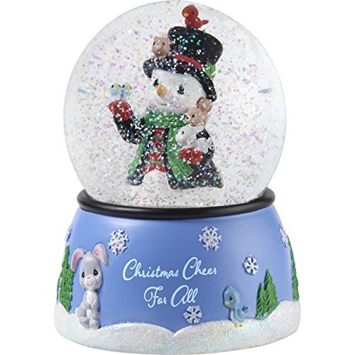 Precious Moments" Christmas Cheer Snowman Snow Globe,