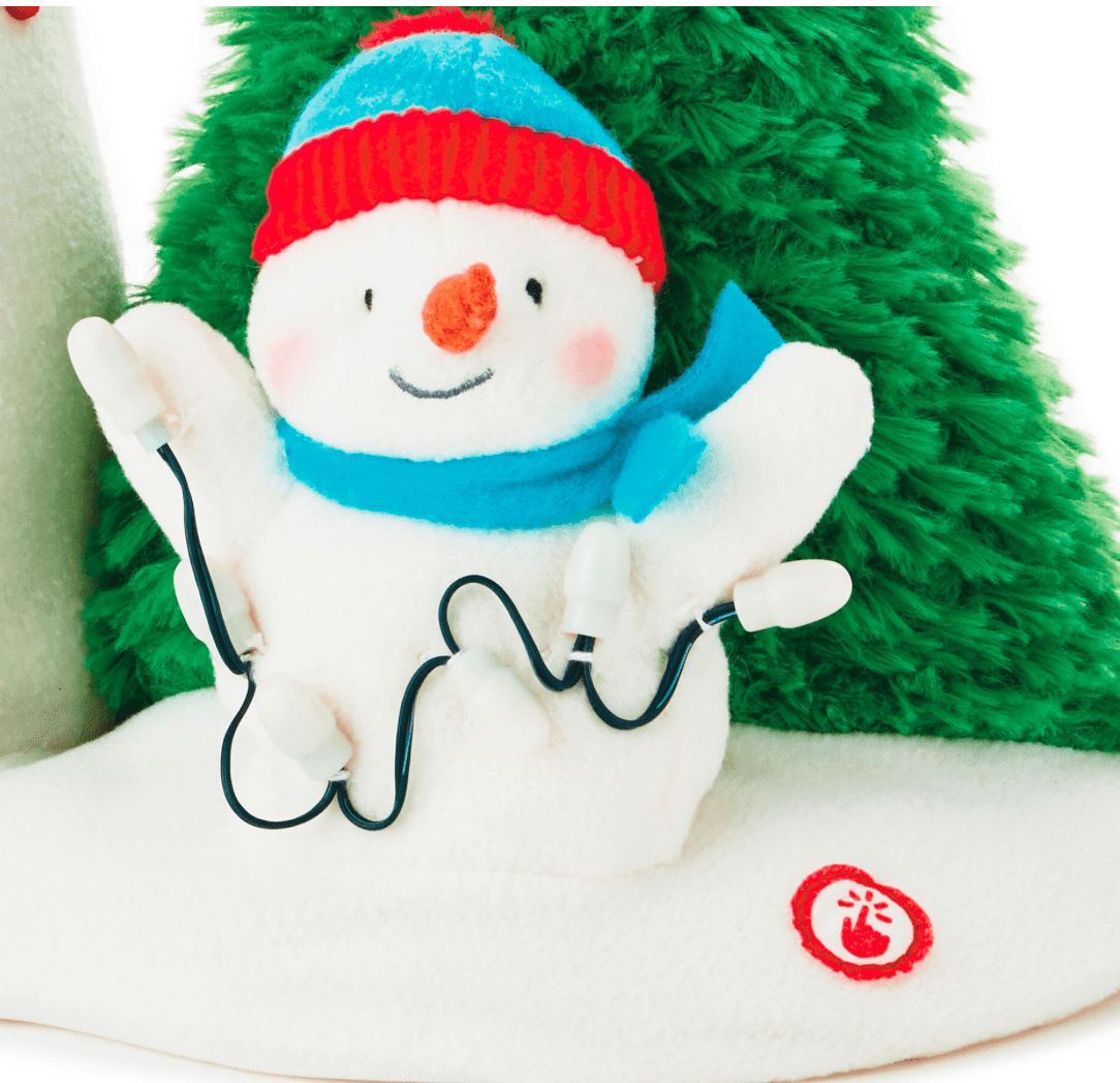 Tangled Up in Christmas Snowman Singing Plush with Light and Motion, 10.75"