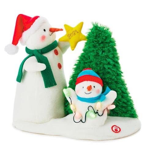 Tangled Up in Christmas Snowman Singing Plush with Light and Motion, 10.75"