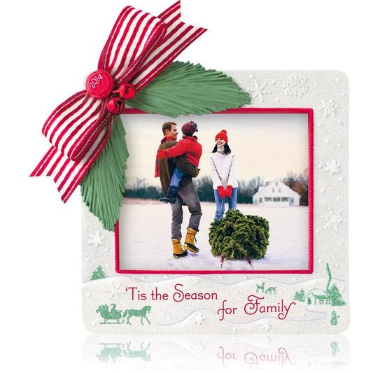 'Tis The Season For Family Photo Holder - 2014 Hallmark Keepsake Ornament