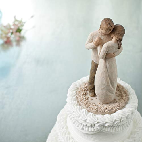 Willow Tree Promise, sculpted hand - painted cake topper